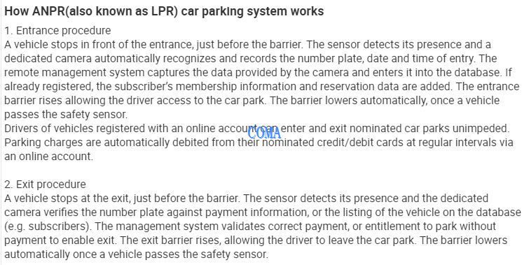 ANPR working process
